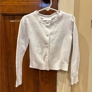 The Children’s Place White Cardigan Sweater (Size: 4)